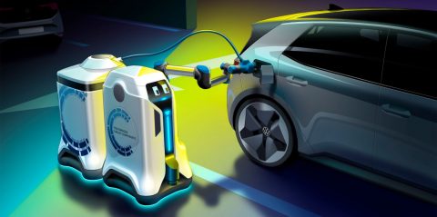 World Premiere: Revolution In The Underground Car Park – Volkswagen Lets Its Charging Robots Loose
